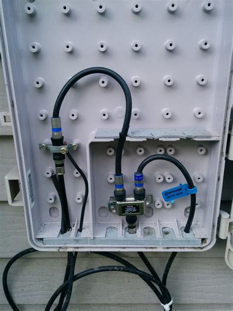 coax cable back of smart junction box|feed coax through wall insert.